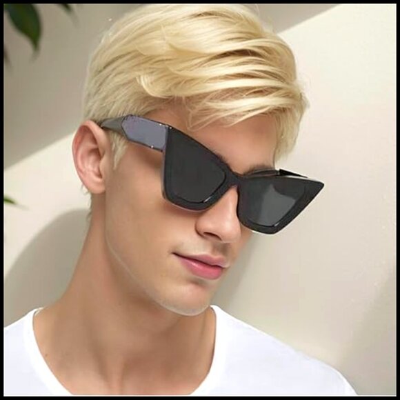 Plastic Frame Cat Eye Sunglasses UV400 Protection Unisex Design main image 5